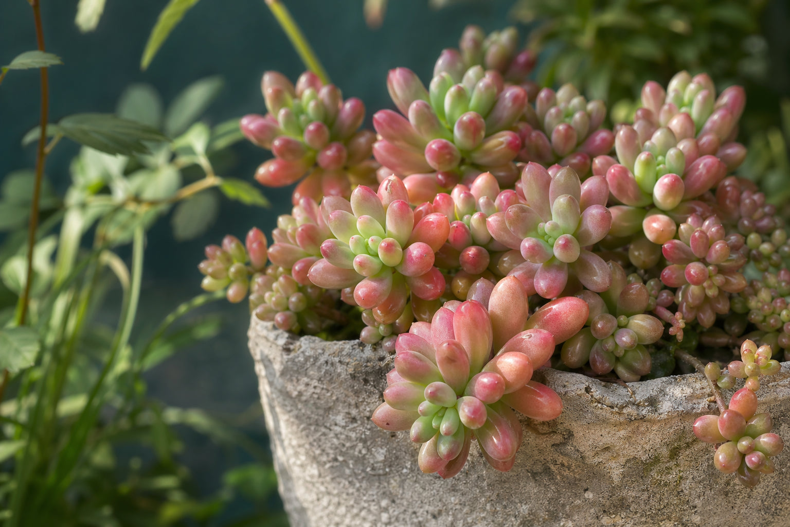 Sedum plant care - beautiful sedum in natural setting from Divine Roots Botanicals