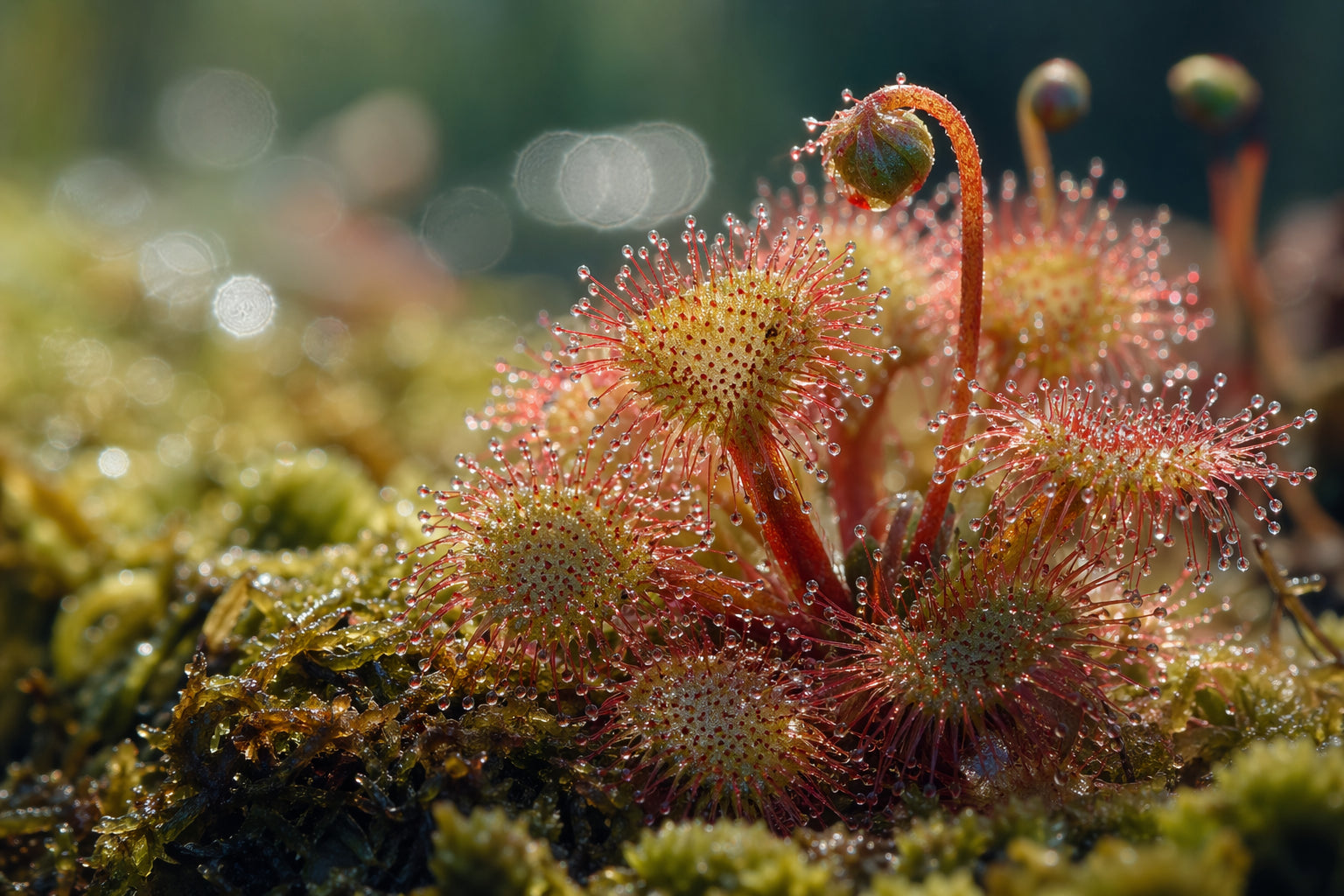 Sundew plant care - beautiful sundew in natural setting from Divine Roots Botanicals