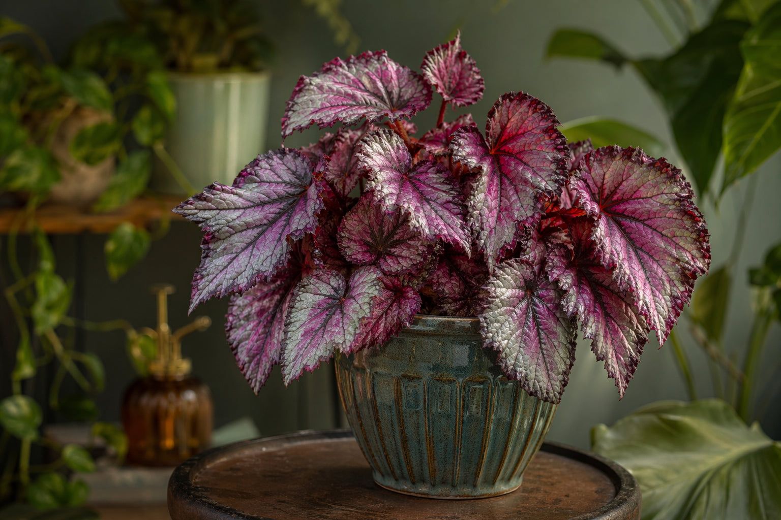 Begonia plant care - beautiful begonia in natural setting from Divine Roots Botanicals