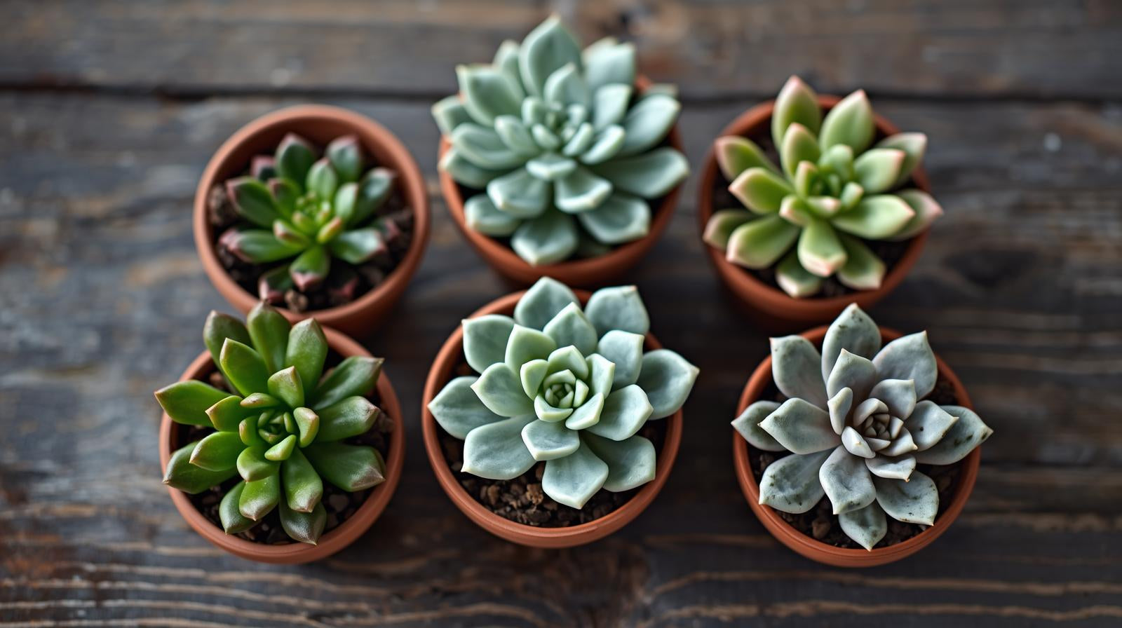 top view of Pet Friendly Succulent Pack live succulent from Divine Roots