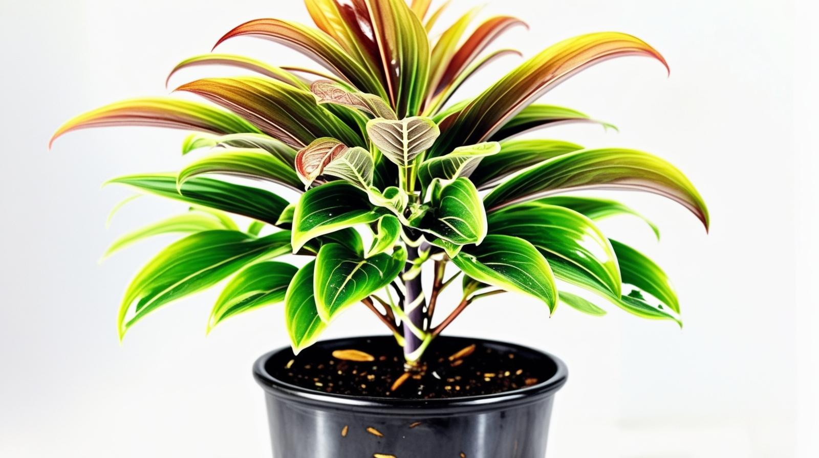 size reference for Cordyline Coffee Compacta 6" White Eco Pot decorative planter from Divine Roots