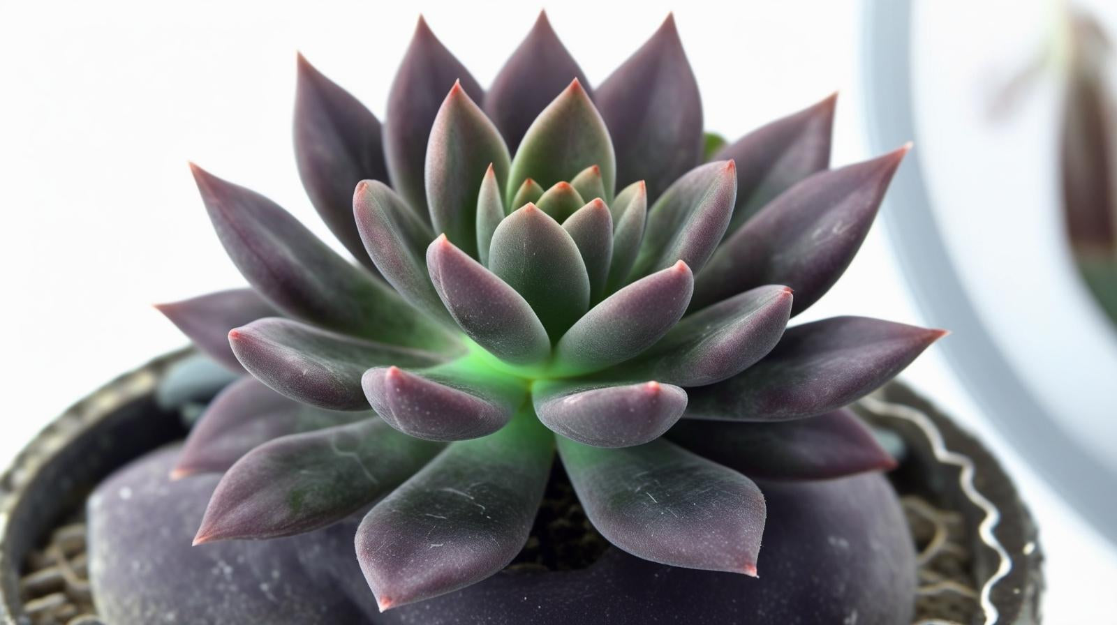 potted Echeveriaaffinis Black Knight Rooted Starter Plant live succulent from Divine Roots