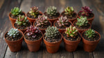 potted Sedum Succulent Plant Pack live succulent from Divine Roots