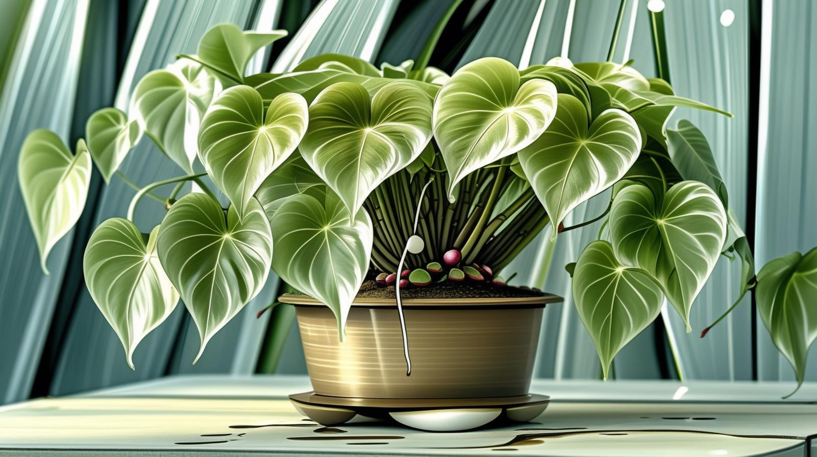 potted Philodendron Micans (Rooted Starter Plant) live Philodendron from Divine Roots
