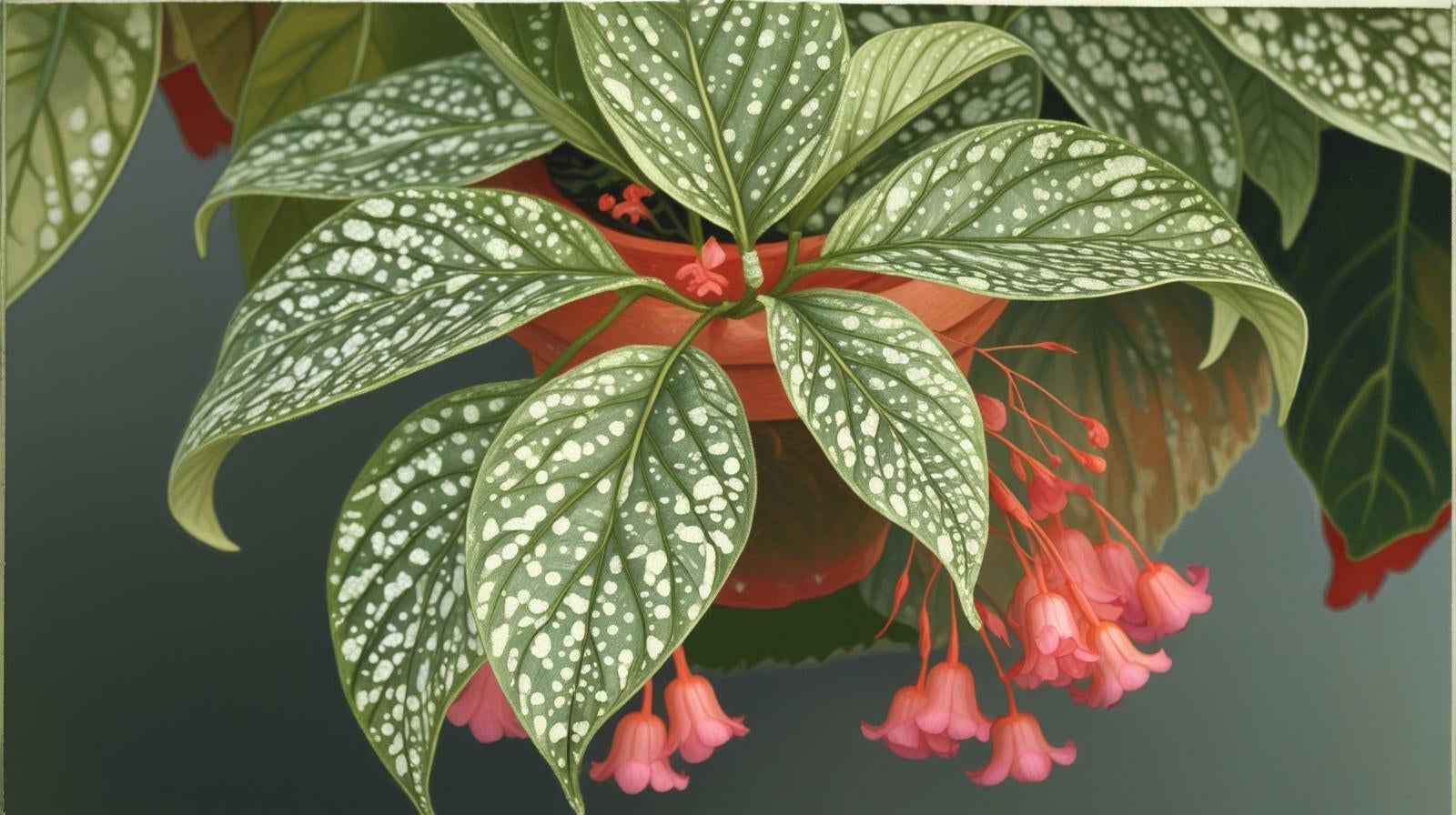 new growth on Angel Wing Begonia Snow Capped live Begonia from Divine Roots