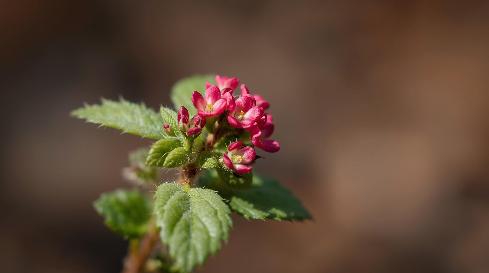 detail shot of Lantana Dwarf Raspberry (Rooted Starter Plant) live houseplant from Divine Roots