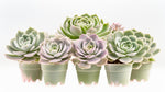 close-up detail of Echeveria Lola Rooted Starter Plant live succulent from Divine Roots