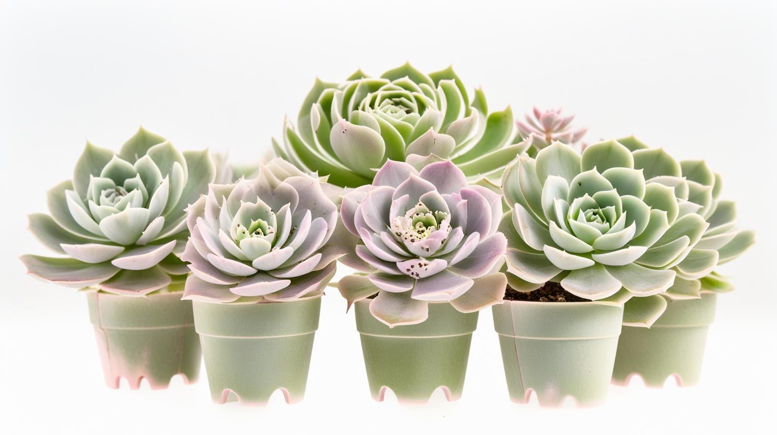 close-up detail of Echeveria Lola Rooted Starter Plant live succulent from Divine Roots