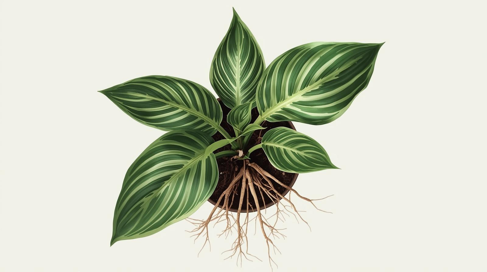 Calathea Freddie Rooted Starter Plant live prayer plant from Divine Roots
