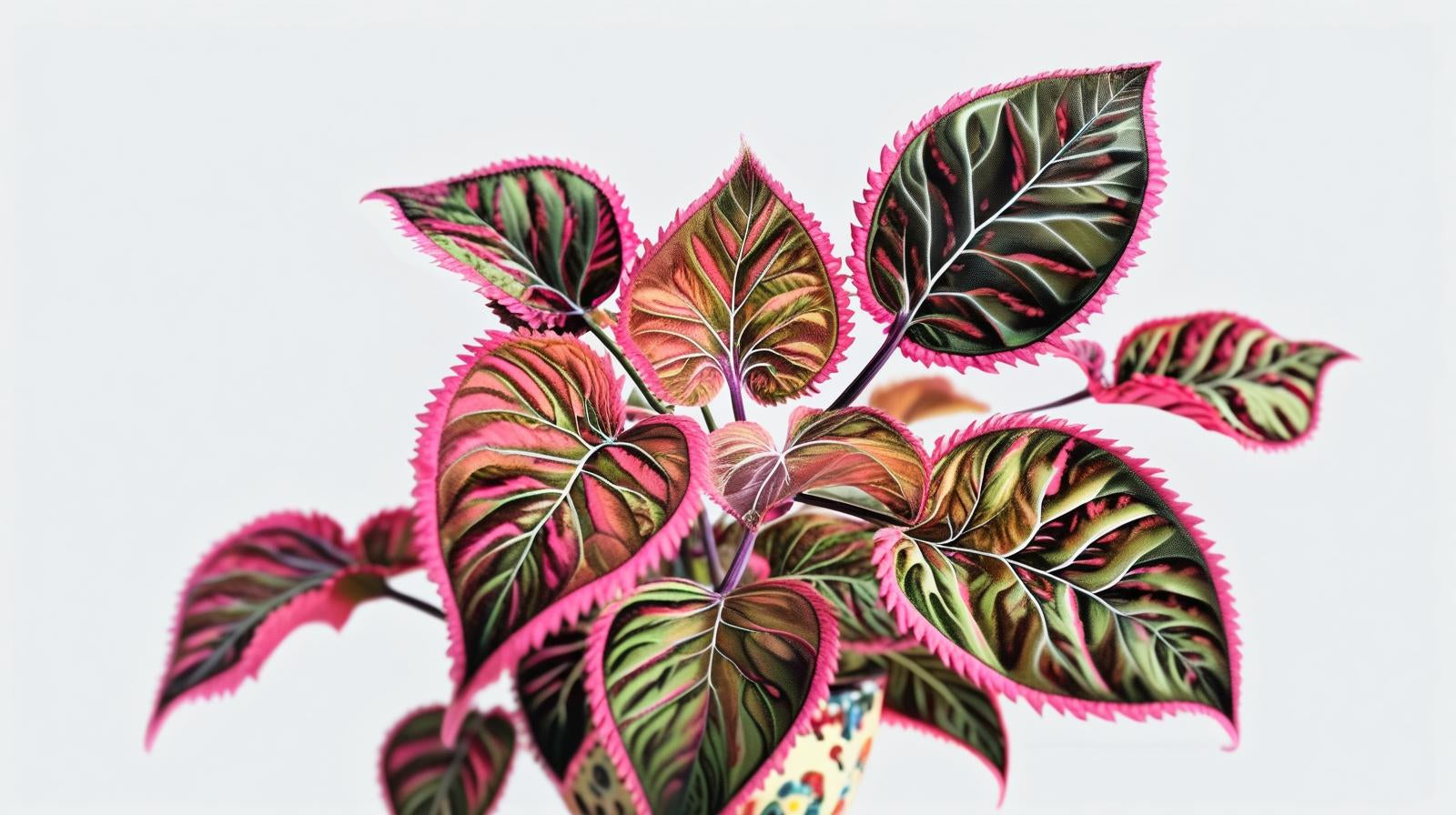 top view of Coleus Meandering Linda live houseplant from Divine Roots