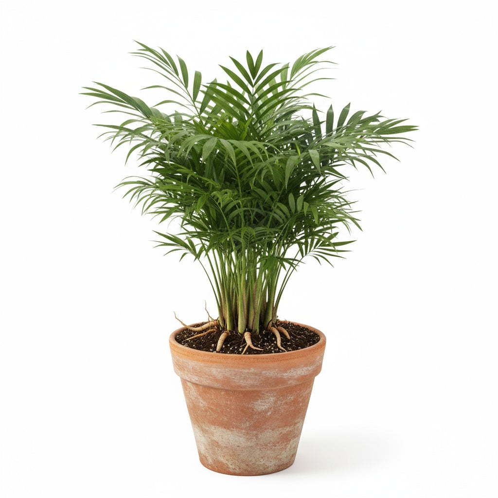 new growth on Bella Palm (Chamaedorea elegans) live palm from Divine Roots
