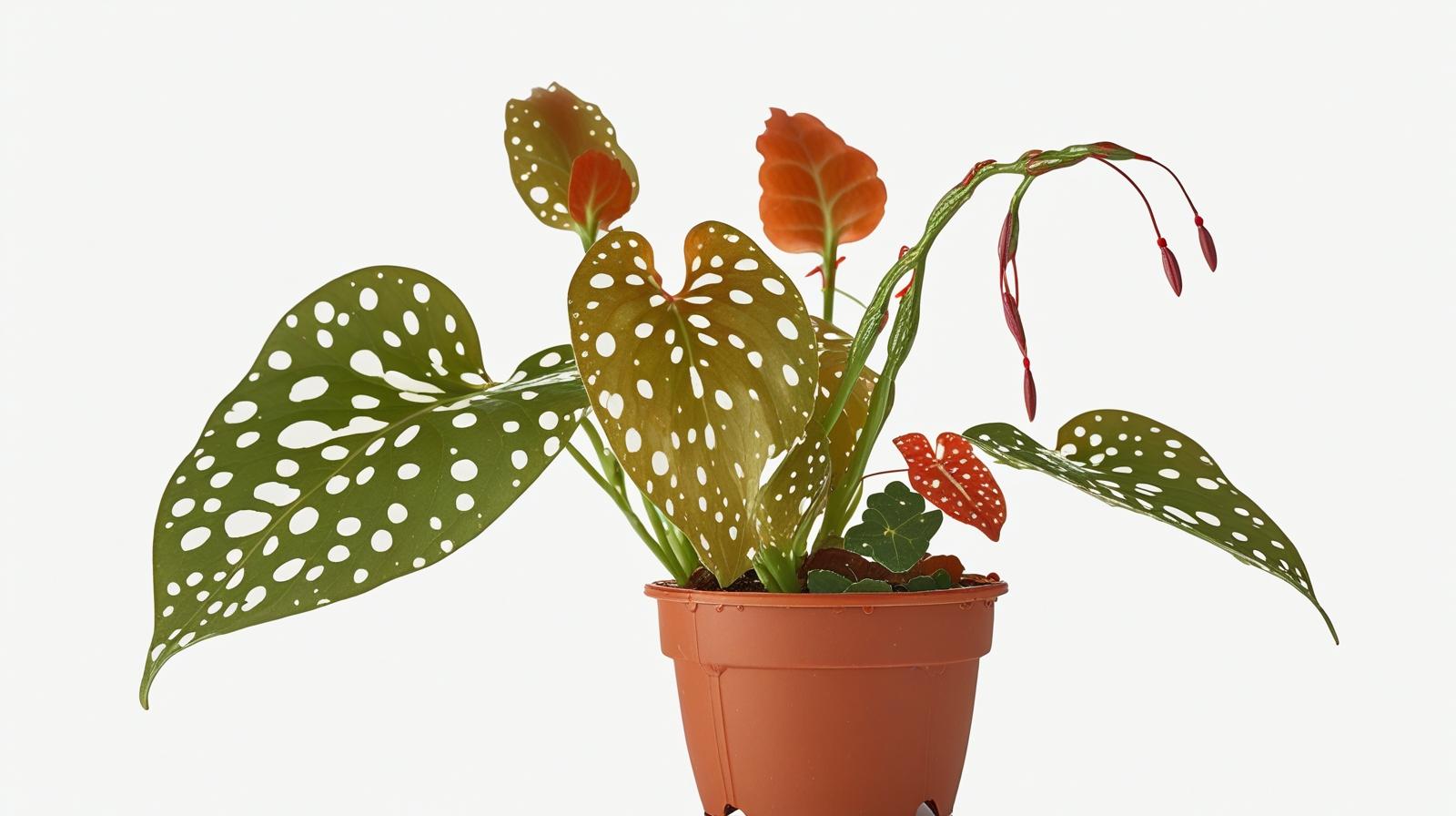 growth pattern of Angel Wing Begonia Maculata live Begonia from Divine Roots