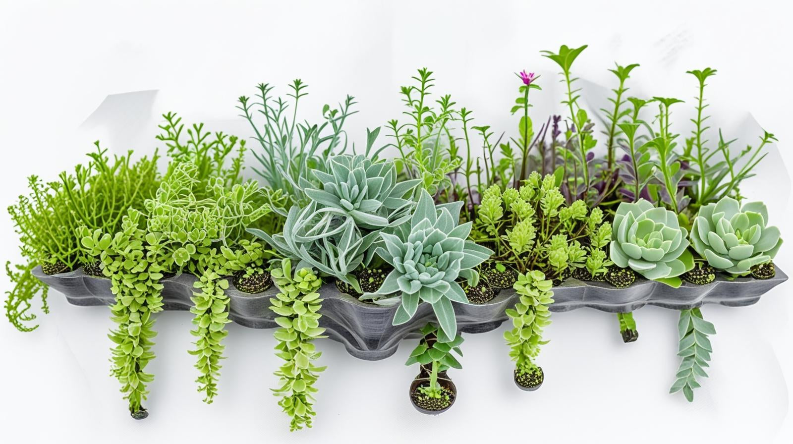 side profile of Succulents Trailing Assortment Rooted Starter Plant live succulent from Divine Roots
