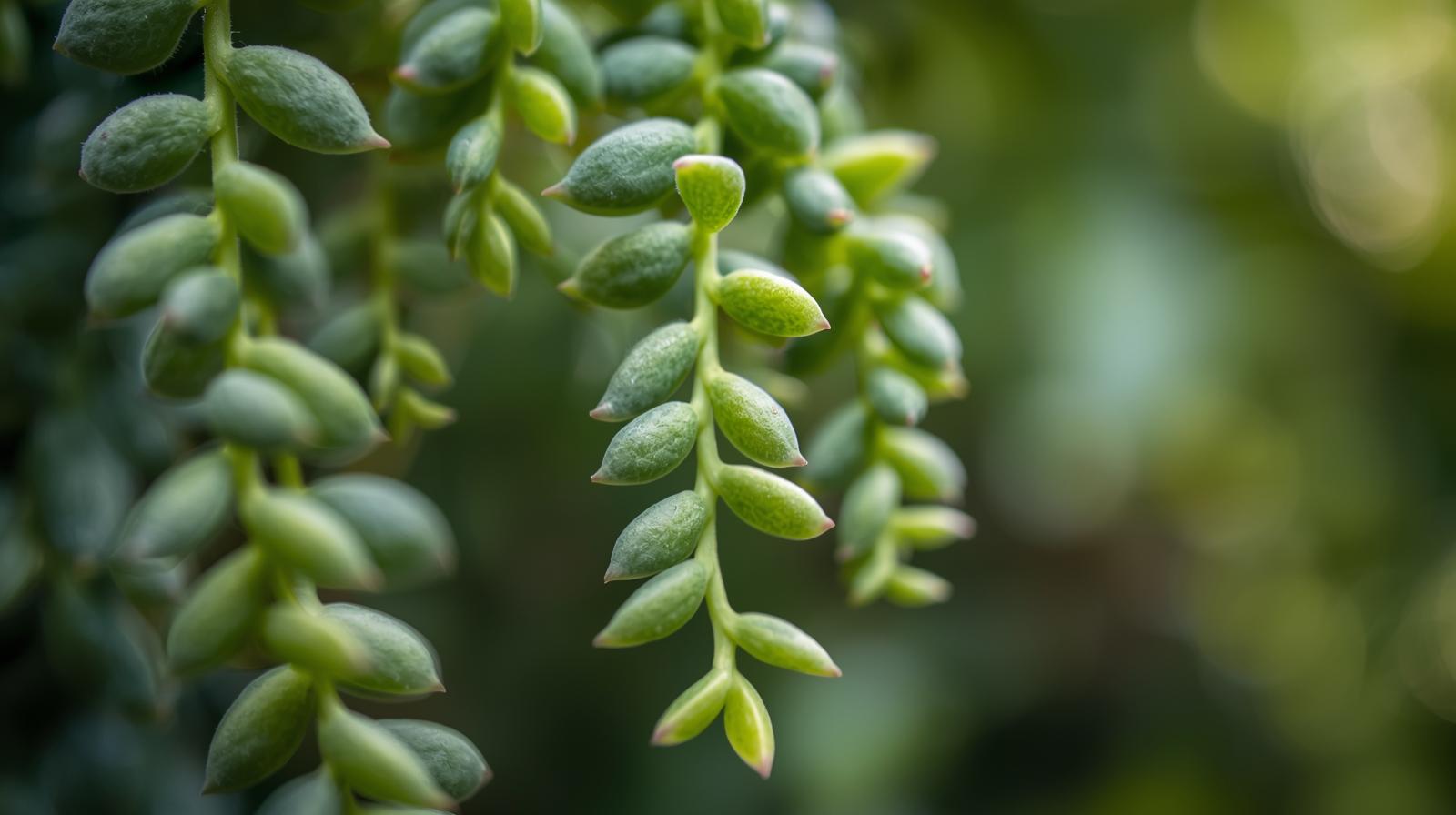 side profile of Senecio Peregrinus String of Dolphins live succulent from Divine Roots