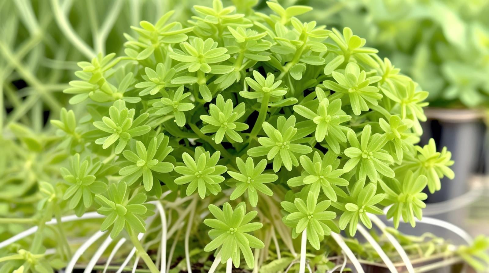 new growth on Sedum Rupestre Lemon Ball Rooted Starter Plant live succulent from Divine Roots