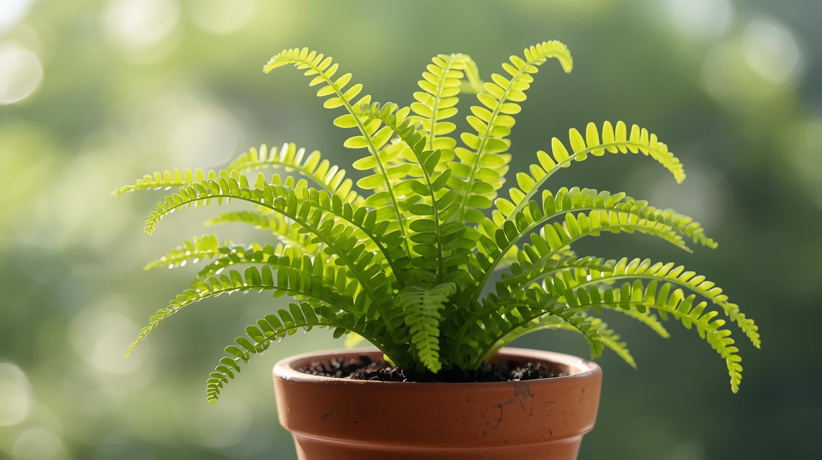 full view of Boston Fern Massii live fern from Divine Roots