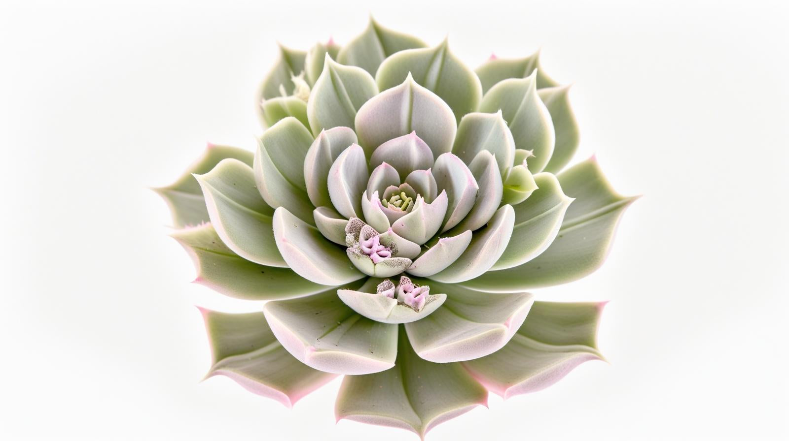 top view of Echeveria Lola live succulent from Divine Roots