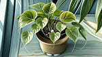 new growth on Philodendron Micans (Rooted Starter Plant) live Philodendron from Divine Roots