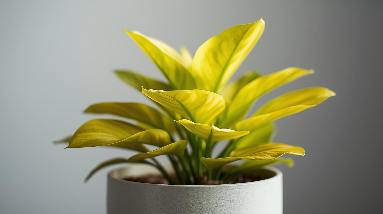 side profile of Philodendron Malay Gold (Lemon Lime) live Philodendron from Divine Roots