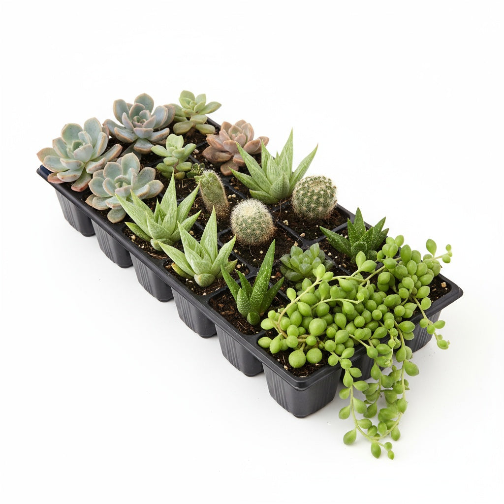 potted Succulents Assortment Rooted Starter Plant live succulent from Divine Roots