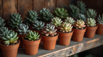 close-up detail of Echeveria Succulent Plant Pack live succulent from Divine Roots