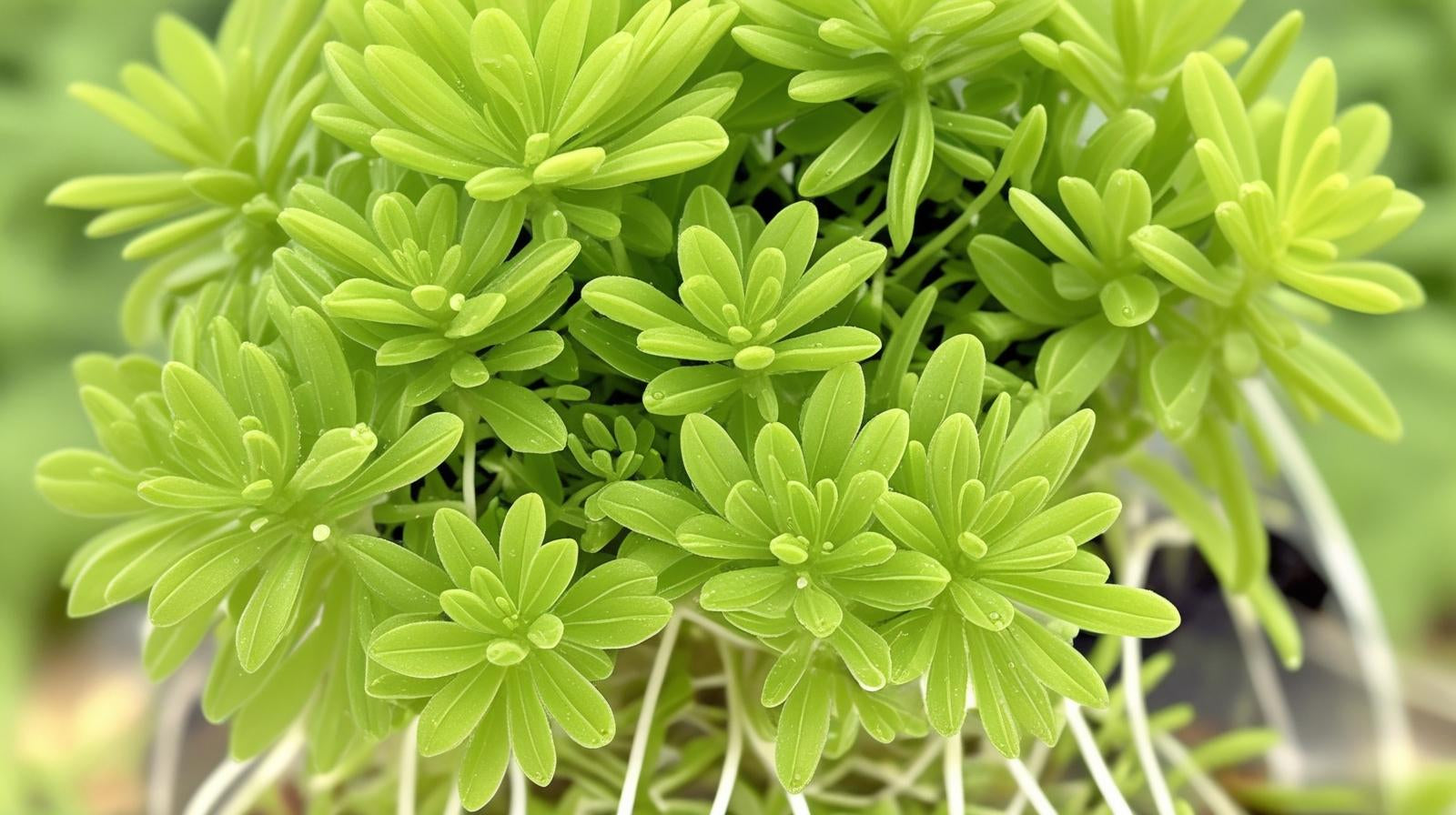 top view of Sedum Rupestre Lemon Ball Rooted Starter Plant live succulent from Divine Roots