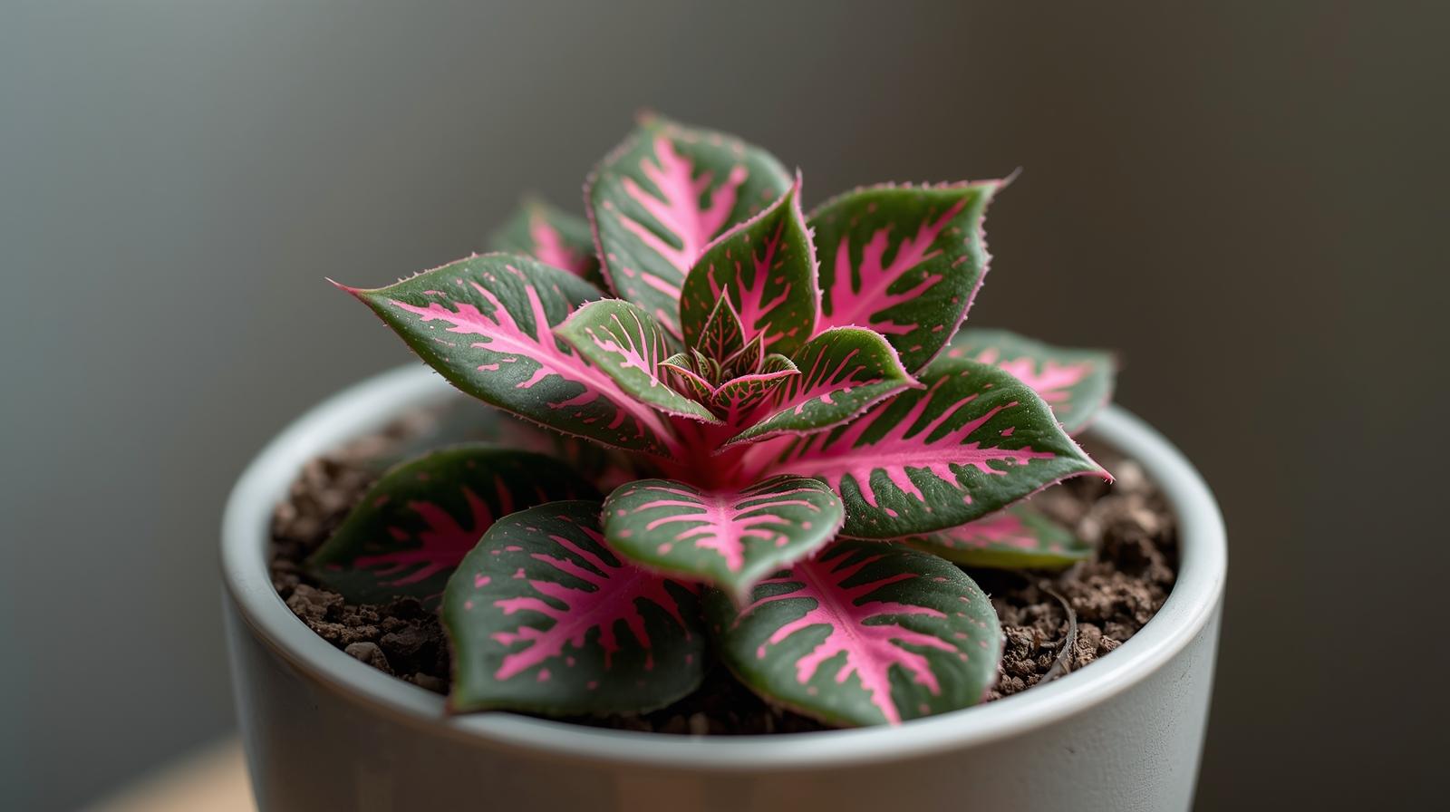 full view of Episcia Pink Panther Succulent live succulent from Divine Roots