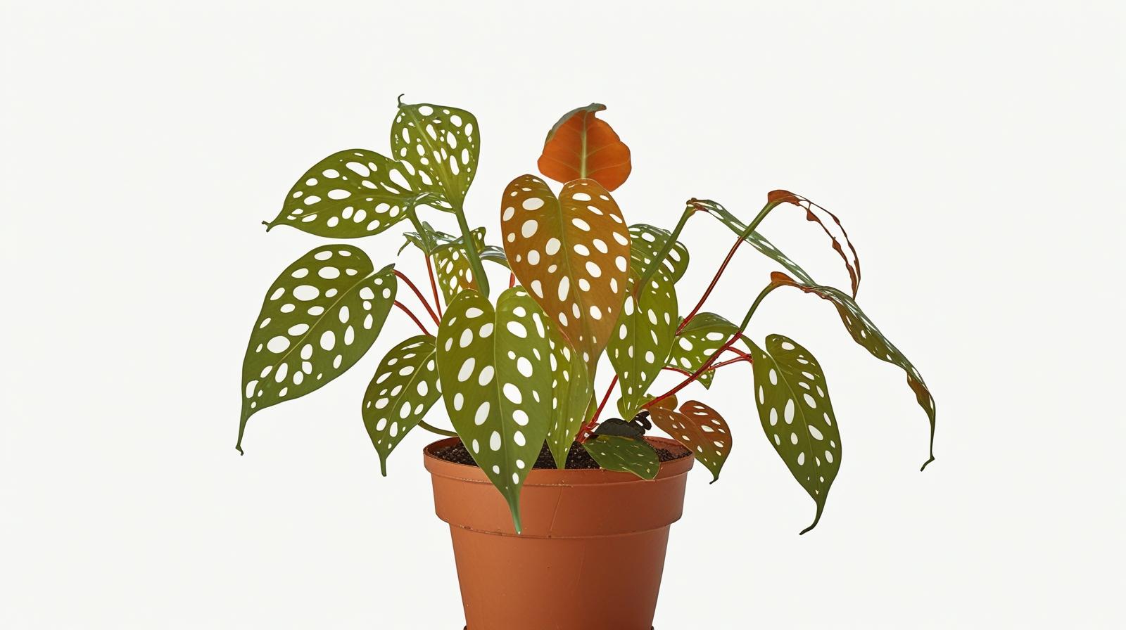 potted Angel Wing Begonia Maculata Rooted Starter Plant live Begonia from Divine Roots