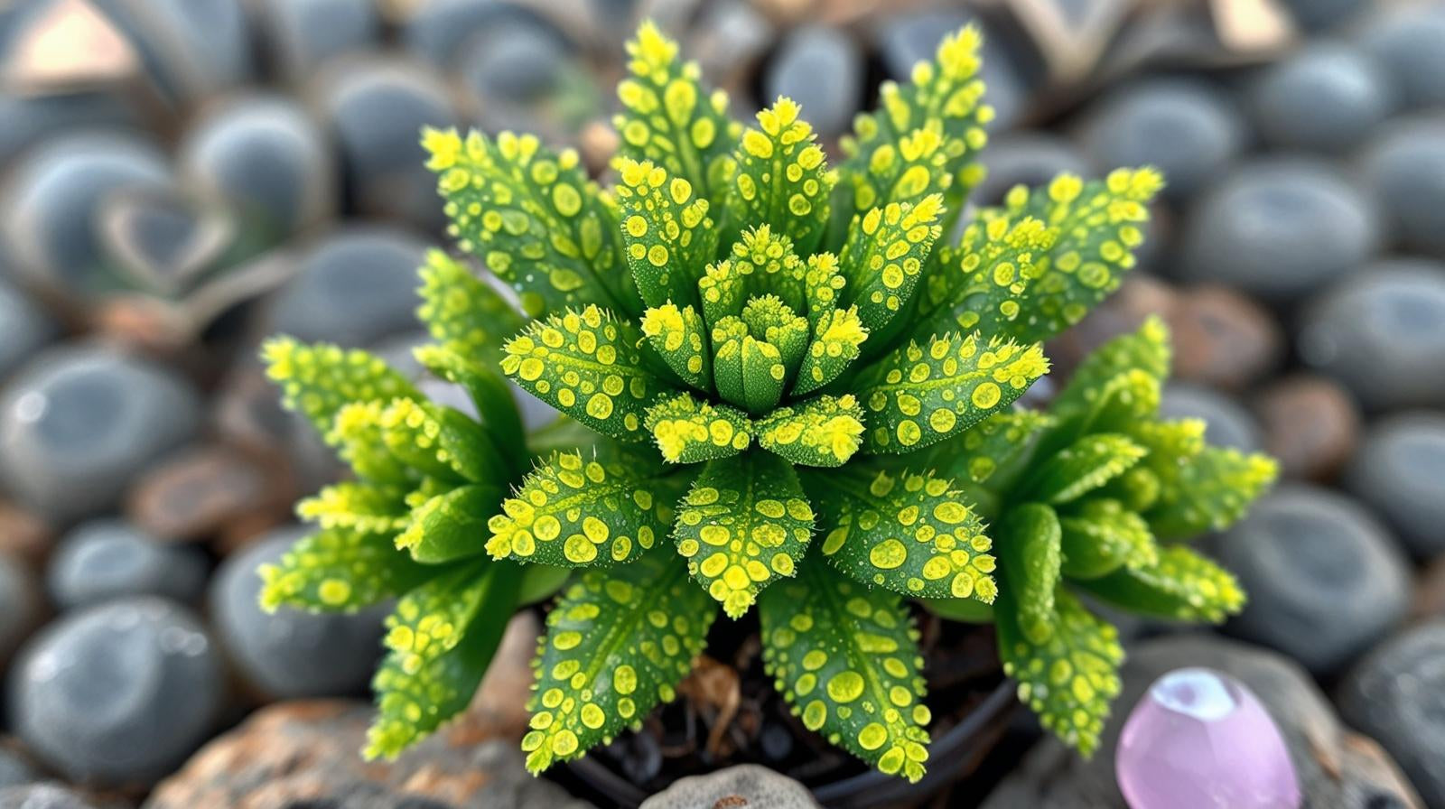 top view of Sedum Acre Succulent Rooted Starter Plant live succulent from Divine Roots