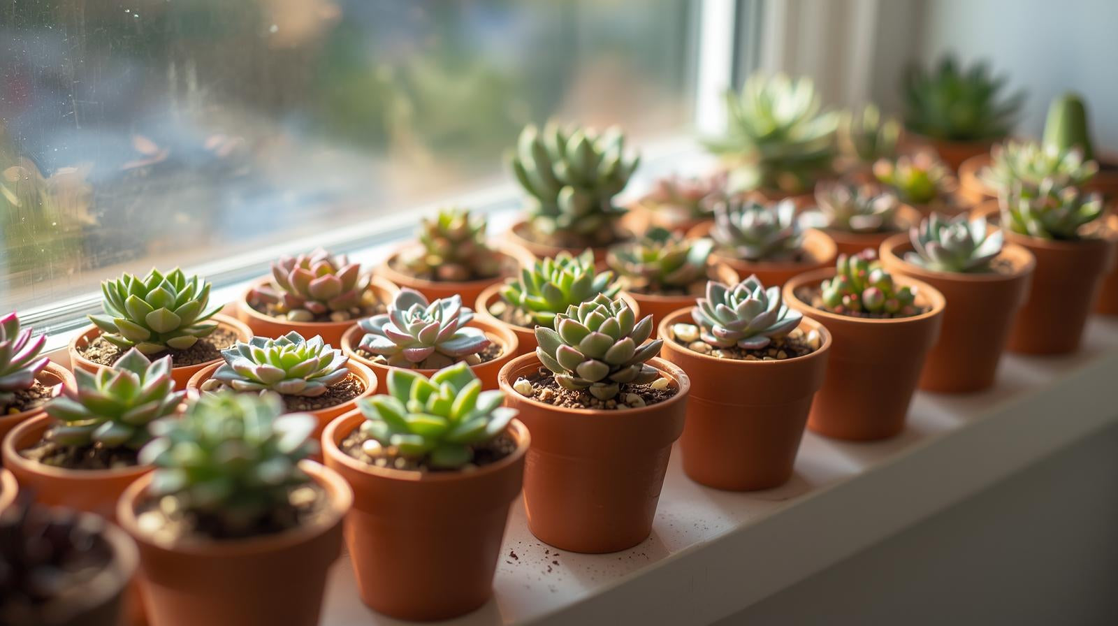 Windowsill Succulent Plant Pack live succulent from Divine Roots