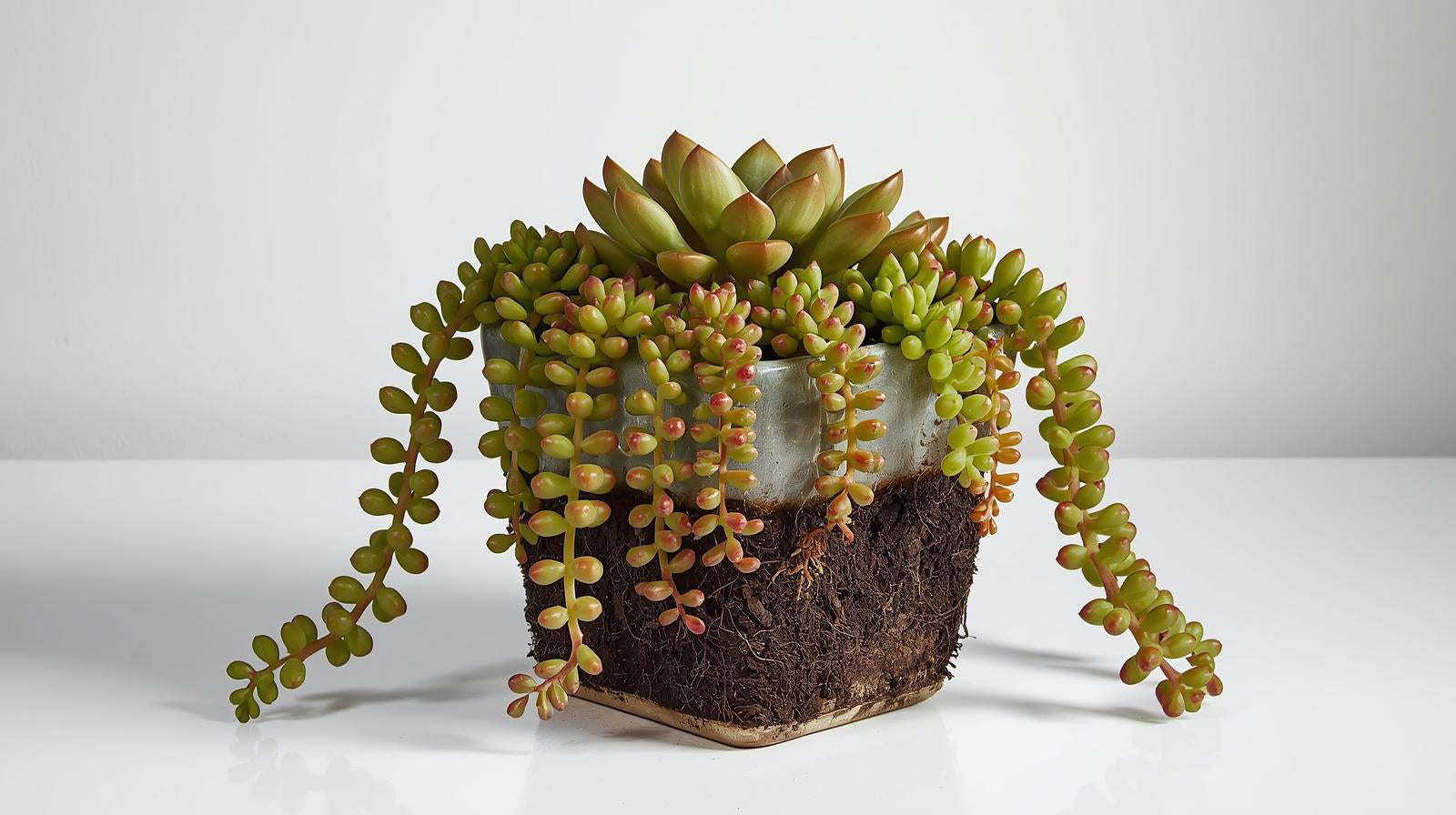 growth pattern of Succulents Trailing Assortment Rooted Starter Plant live succulent from Divine Roots