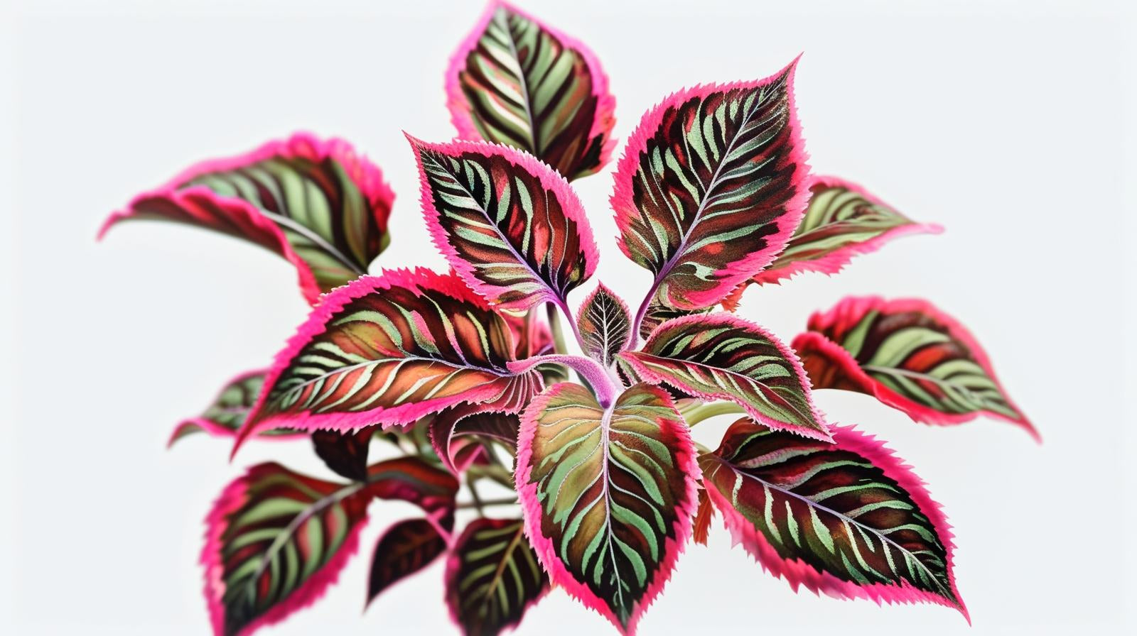full view of Coleus Meandering Linda live houseplant from Divine Roots