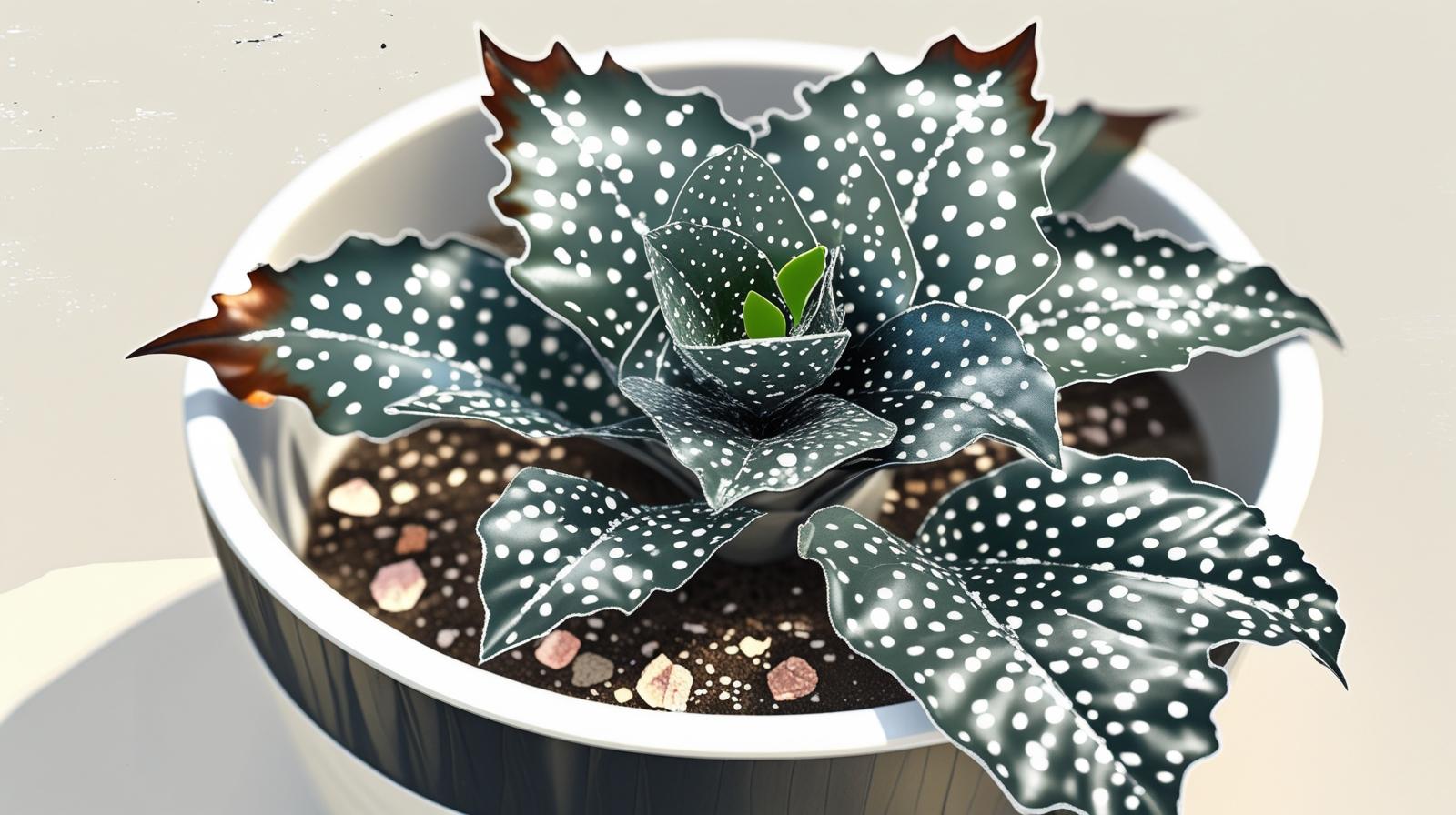 growth pattern of Angel Wing Begonia Fannie Moser live Begonia from Divine Roots