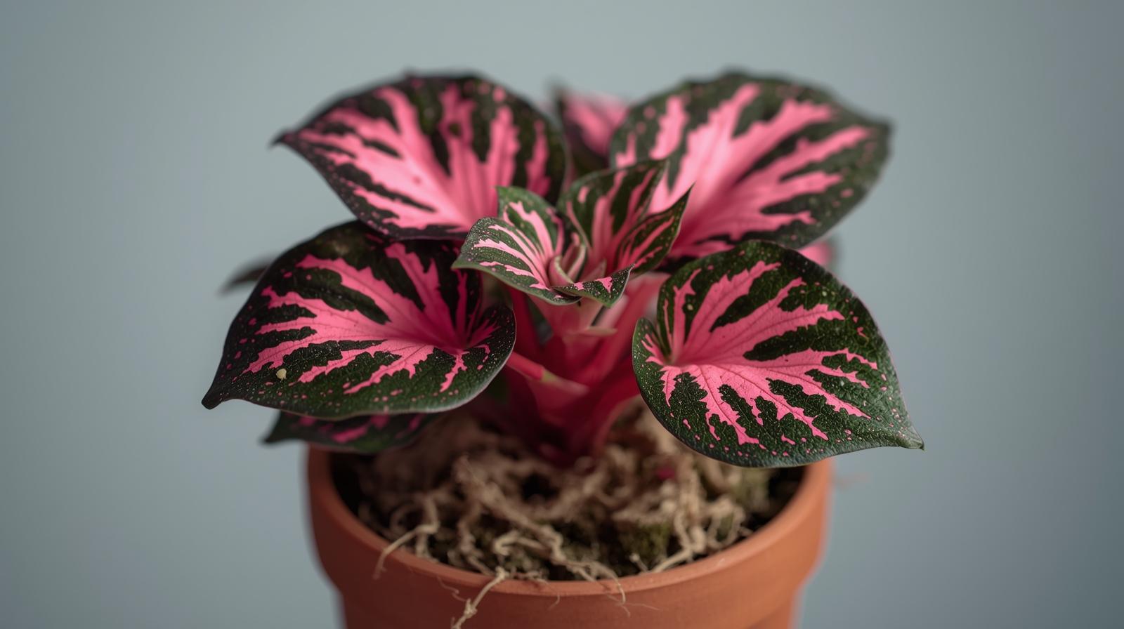 potted Episcia Pink Panther Rooted Starter Plant live succulent from Divine Roots