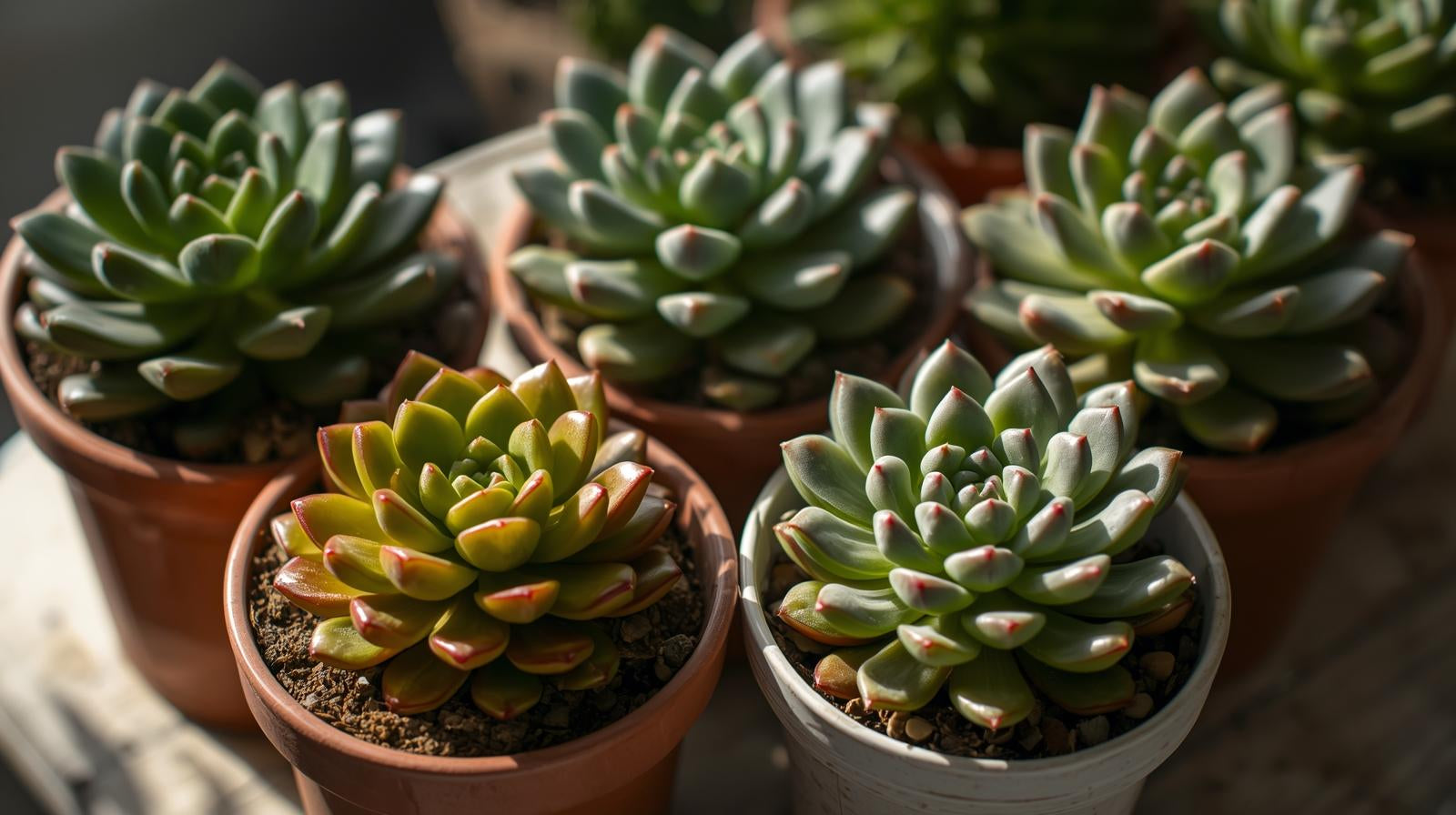 detail shot of Senecio Succulent Plant Pack live succulent from Divine Roots