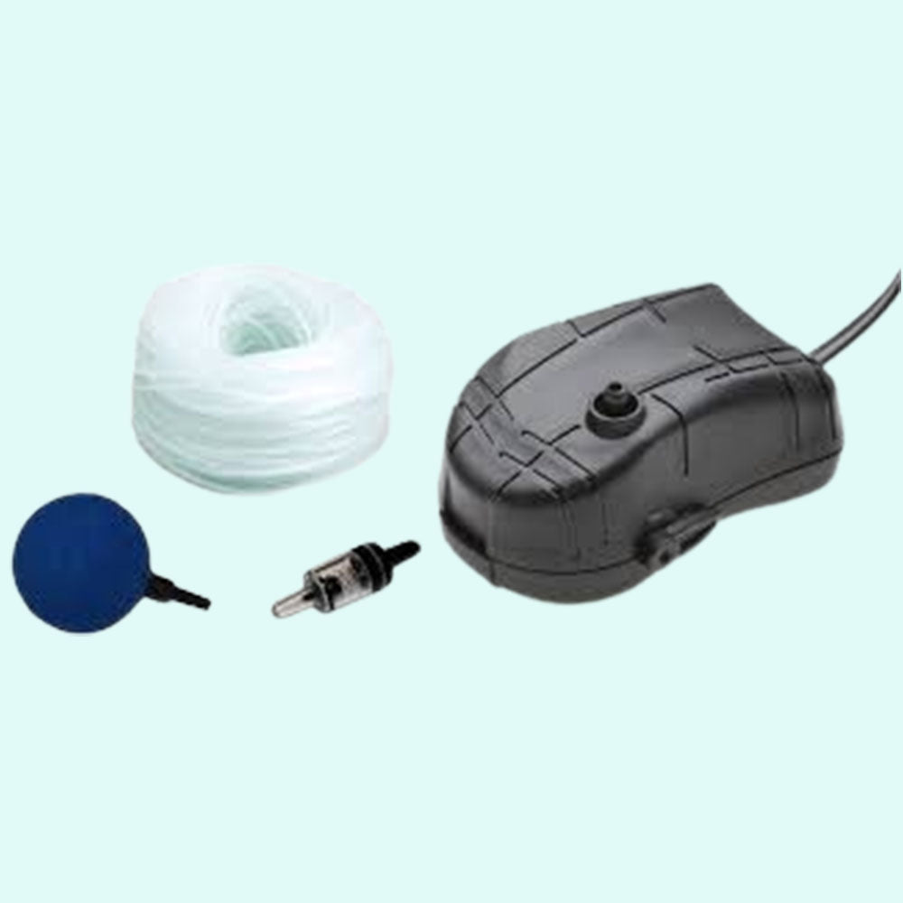 size reference for Aquael MiniBoost 100 Aquarium Air Pump live houseplant from Divine Roots