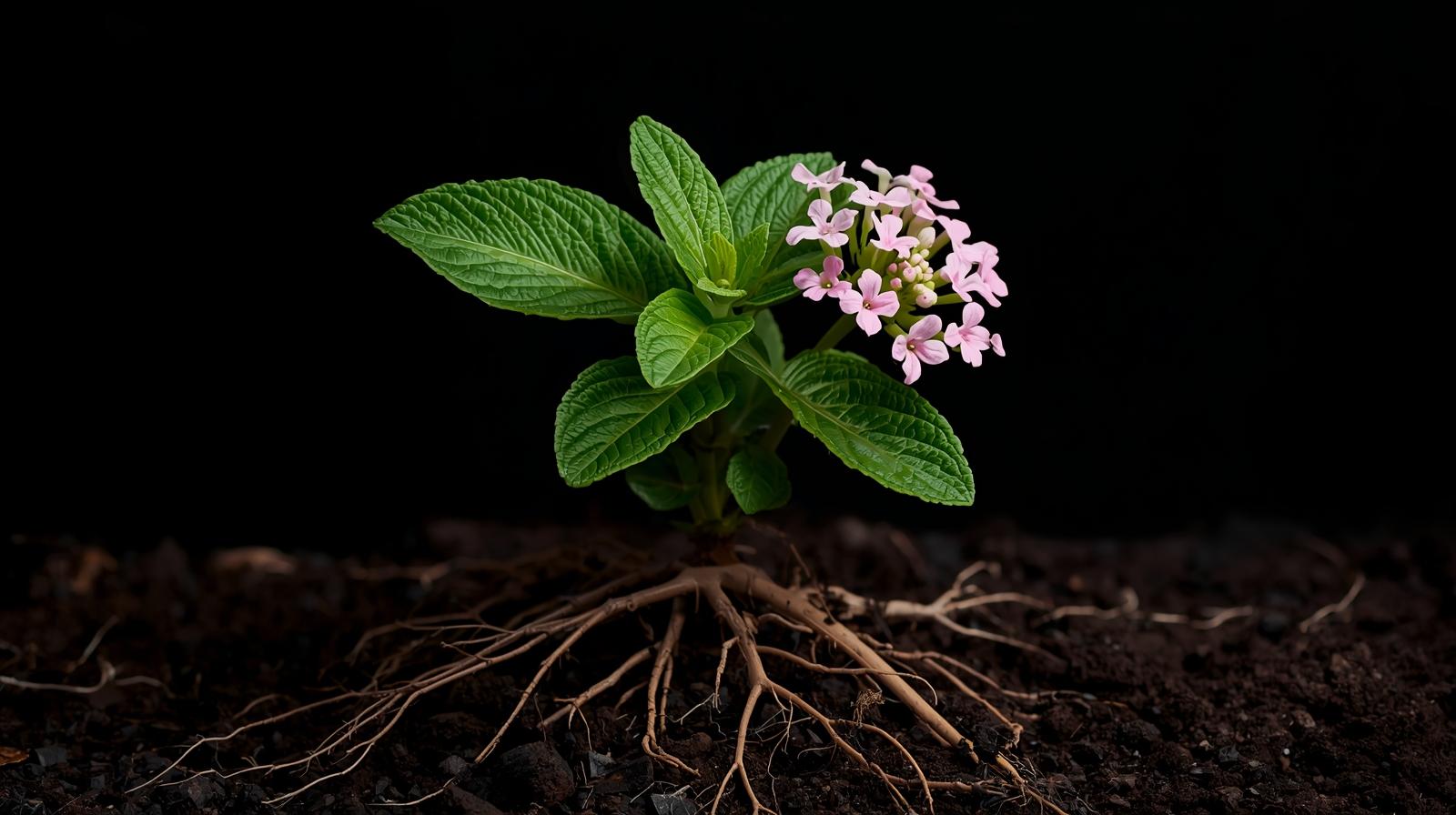 detail shot of Lantana Wagon Wheel Pink live houseplant from Divine Roots