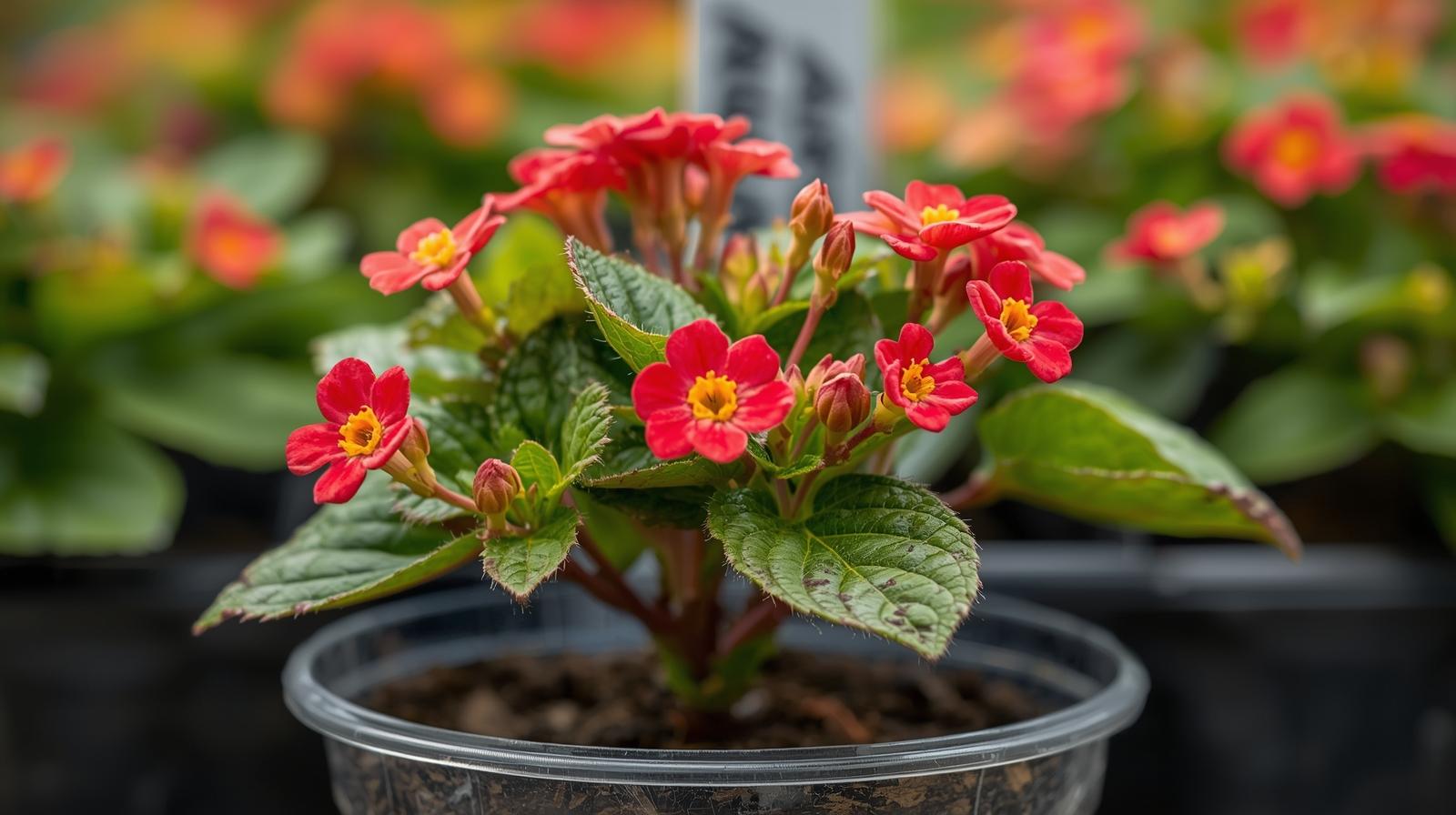 new growth on Lantana Florida Red (Rooted Starter Plant) live houseplant from Divine Roots