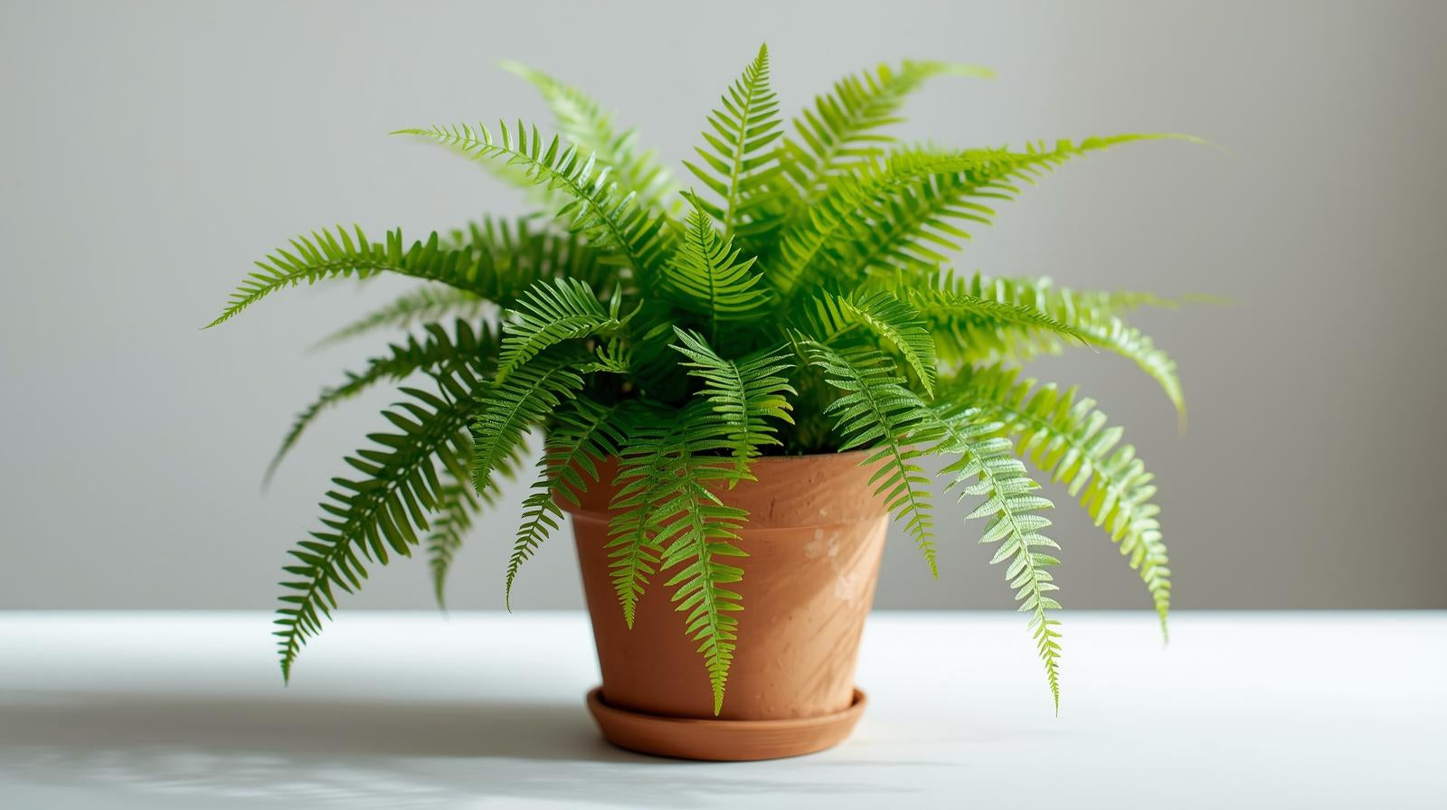 side profile of Boston Fern Massii live fern from Divine Roots