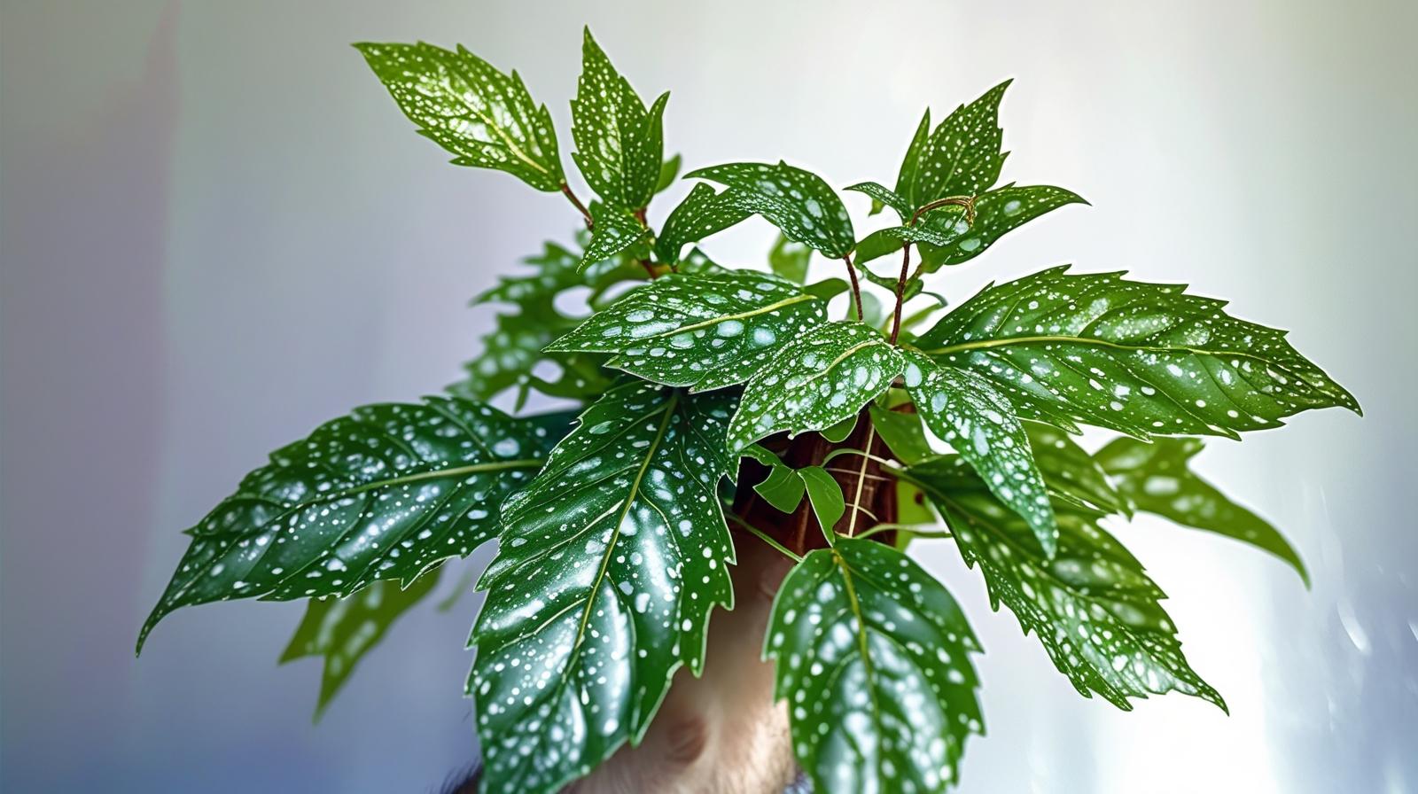 full view of Angel Wing Begonia Lois Burke live Begonia from Divine Roots
