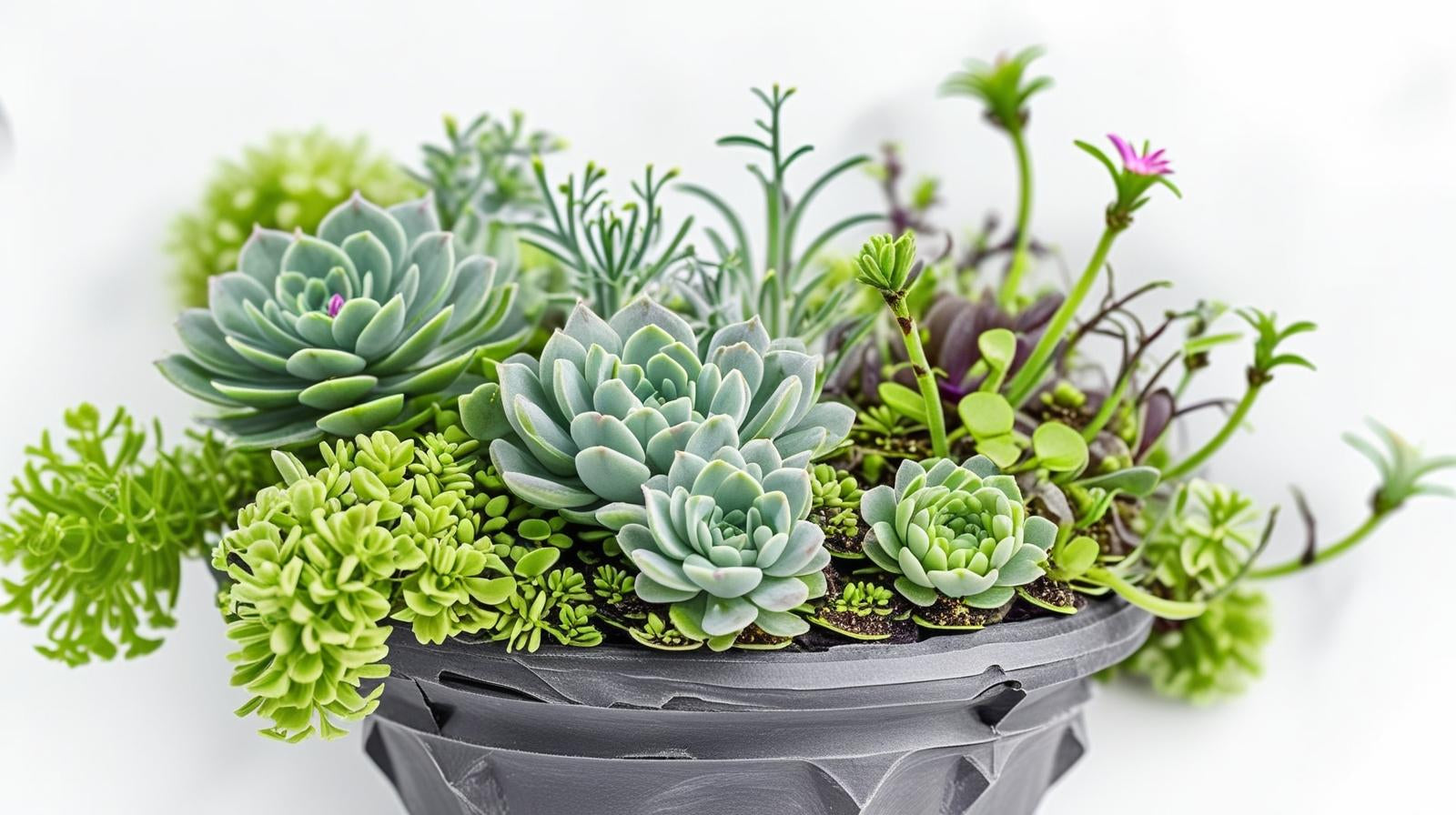 top view of Succulents Trailing Assortment Rooted Starter Plant live succulent from Divine Roots