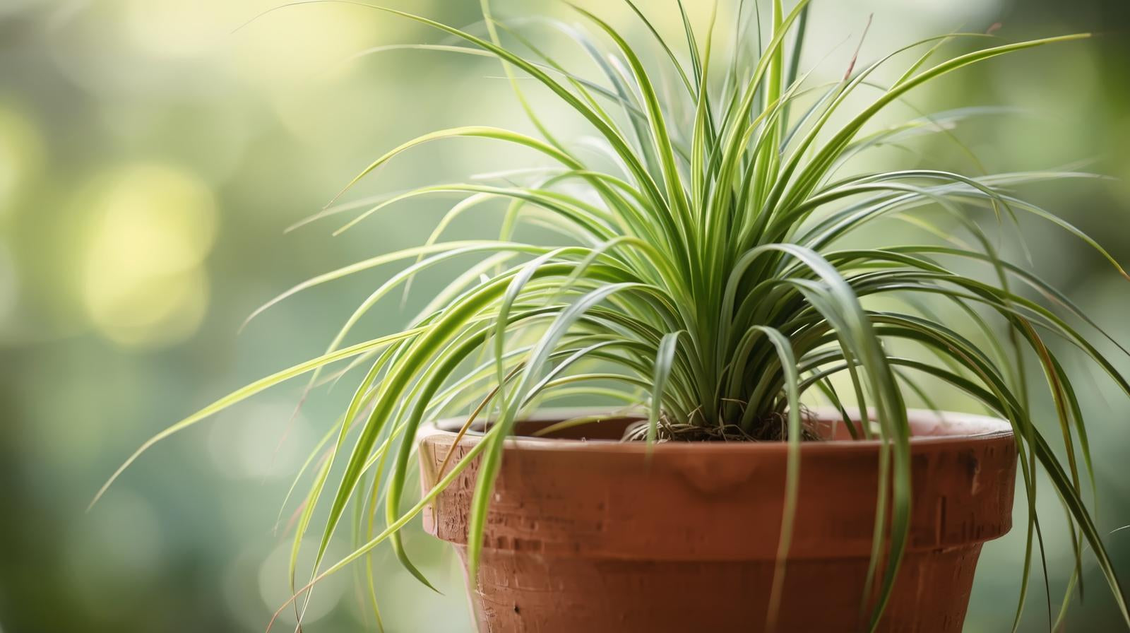 top view of Chlorophytum Spider Reverse Rooted Starter Plant live spider plant from Divine Roots