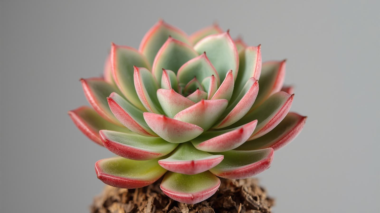 side profile of Echeveria Pink Edge Rooted Starter Plant live Echeveria from Divine Roots