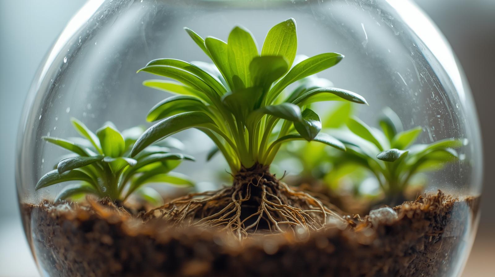 potted Combo Terrarium Rooted Starter Plant live plant bundle from Divine Roots
