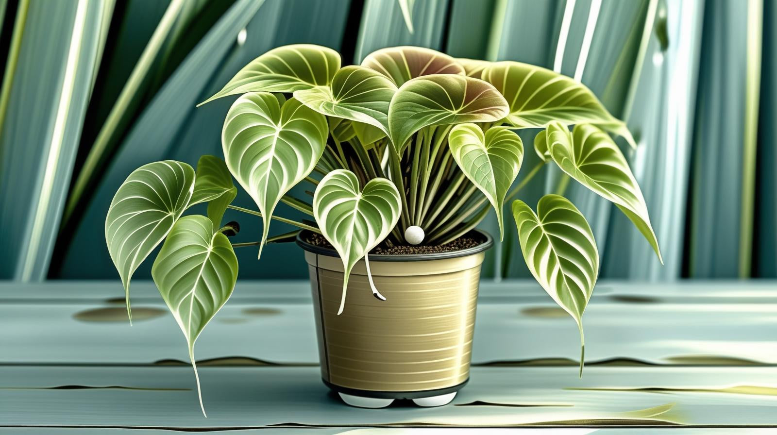 detail shot of Philodendron Micans (Rooted Starter Plant) live Philodendron from Divine Roots