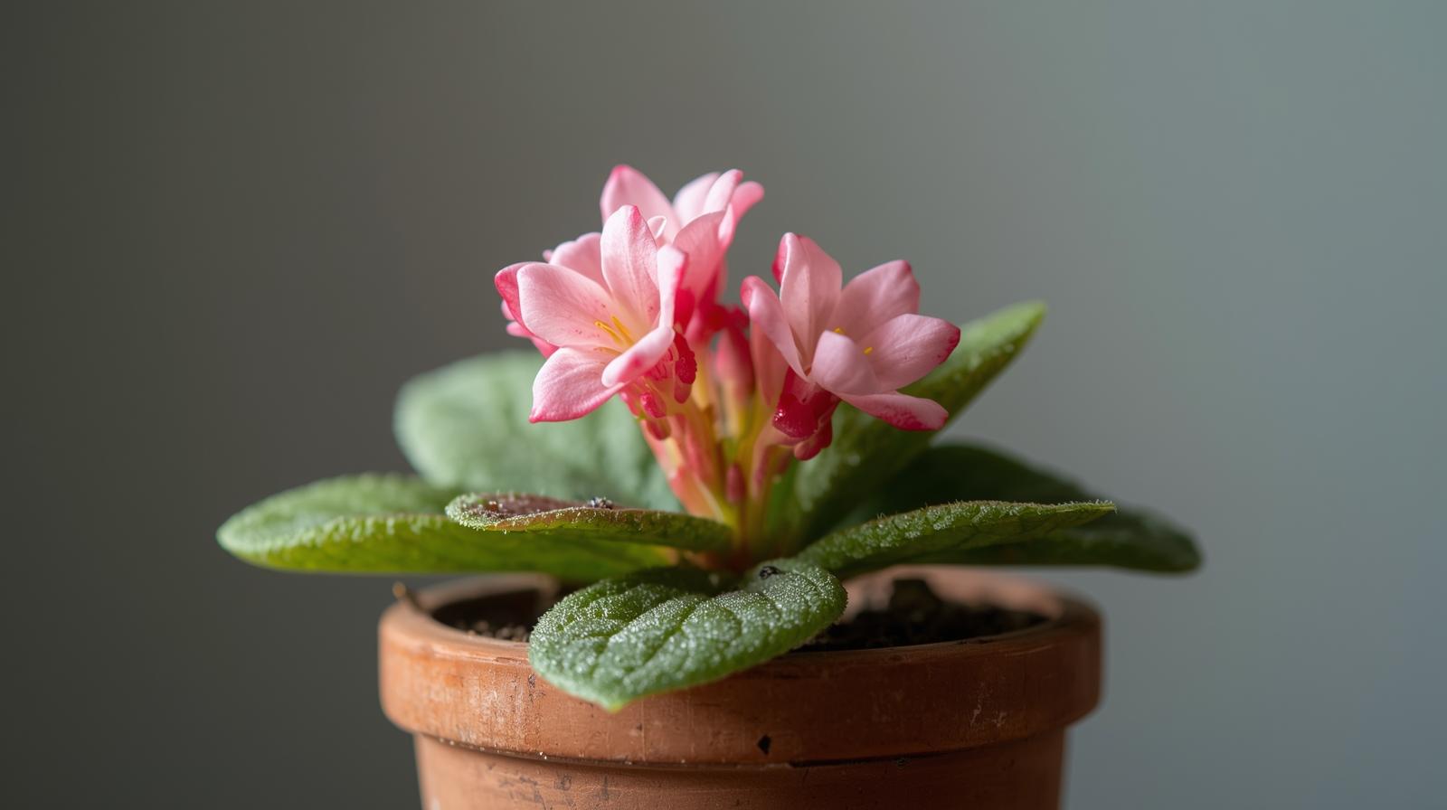 side profile of Begonia Double Lady Francis Pink live Begonia from Divine Roots