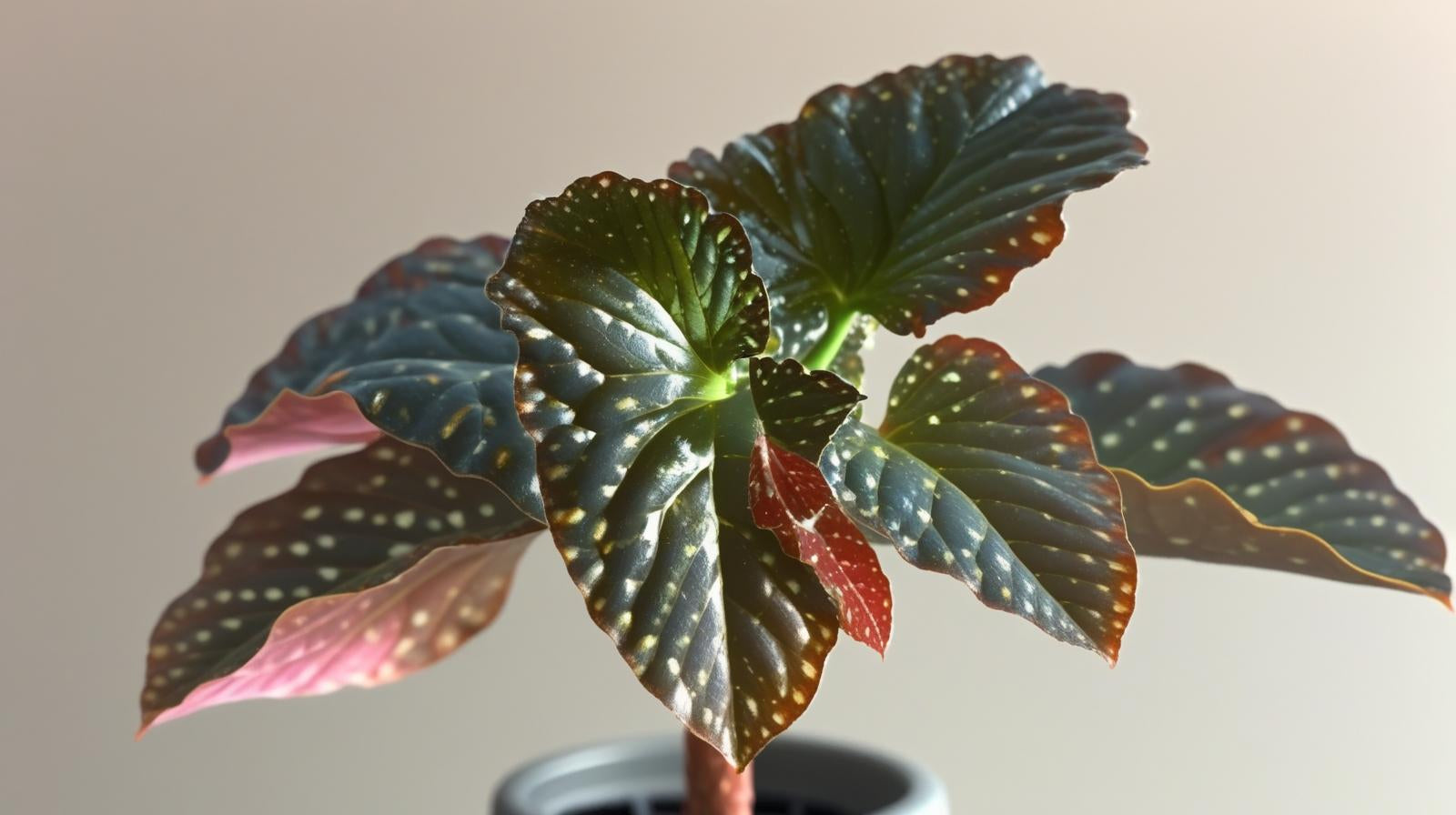 potted Angel Wing Begonia Fannie Moser Rooted Starter Plant live Begonia from Divine Roots