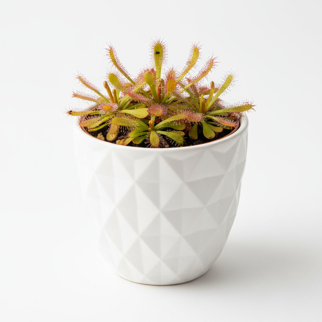 mature specimen of Sundew Drosera Spatulata live houseplant from Divine Roots