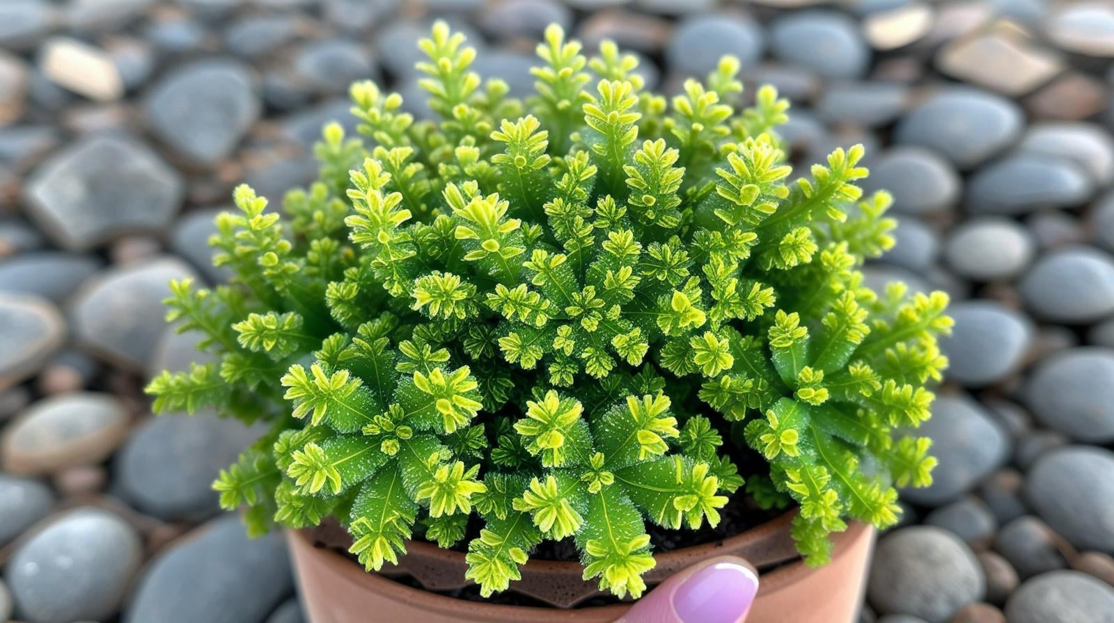 new growth on Sedum Acre Succulent Rooted Starter Plant live succulent from Divine Roots
