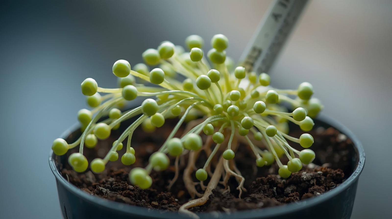 potted Senecio Rowleyanus String Of Pearls Rooted Starter Plant live succulent from Divine Roots